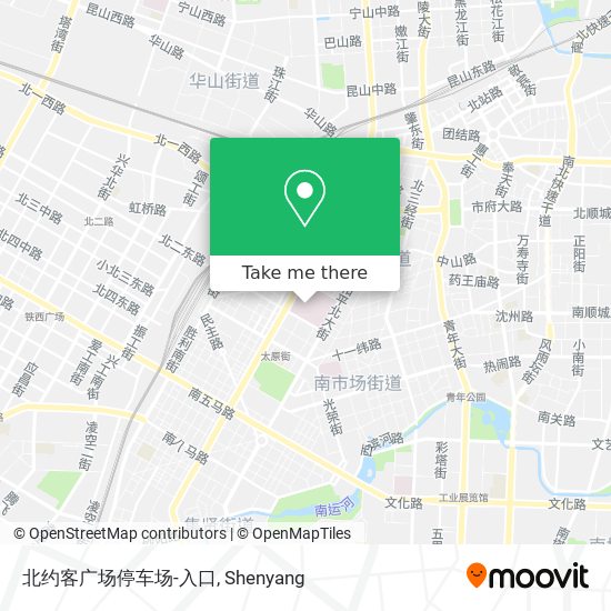 北约客广场停车场-入口 map