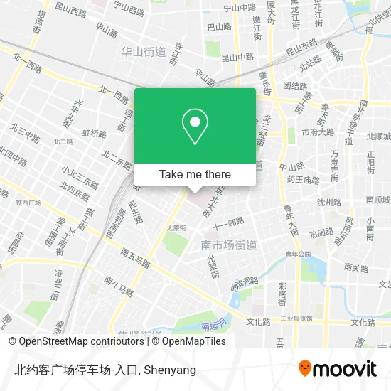 北约客广场停车场-入口 map