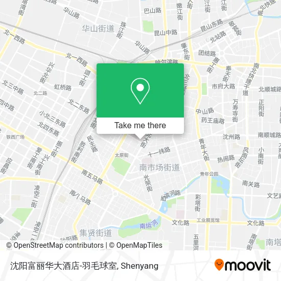 沈阳富丽华大酒店-羽毛球室 map