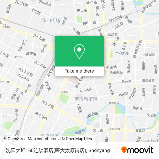 沈阳大班168连锁酒店(医大太原街店) map