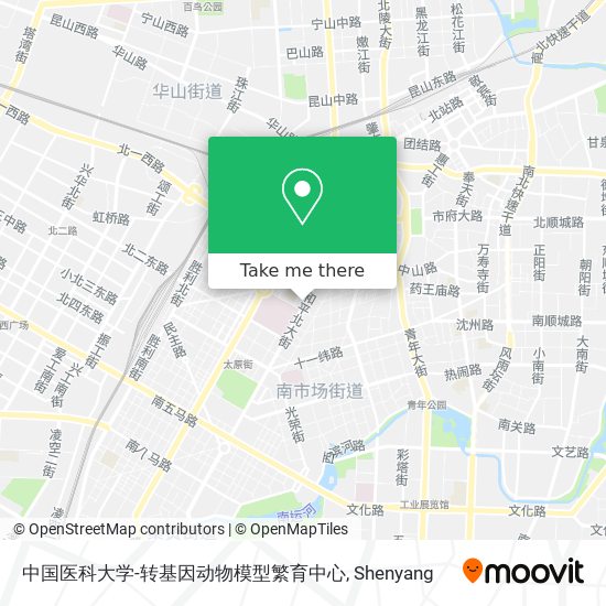 中国医科大学-转基因动物模型繁育中心 map
