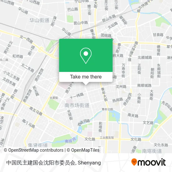 中国民主建国会沈阳市委员会 map