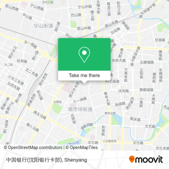 中国银行(沈阳银行卡部) map