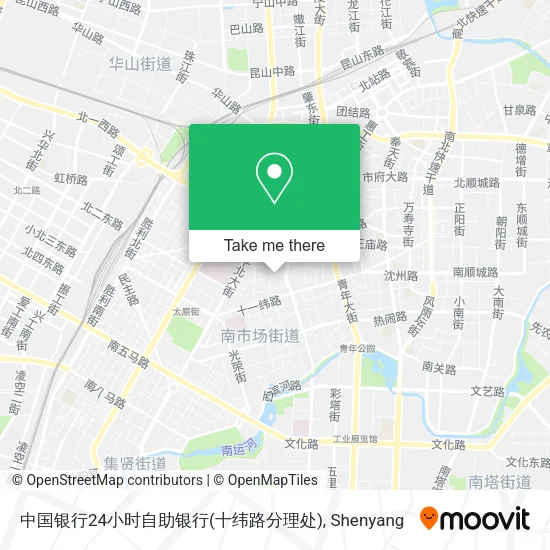 中国银行24小时自助银行(十纬路分理处) map