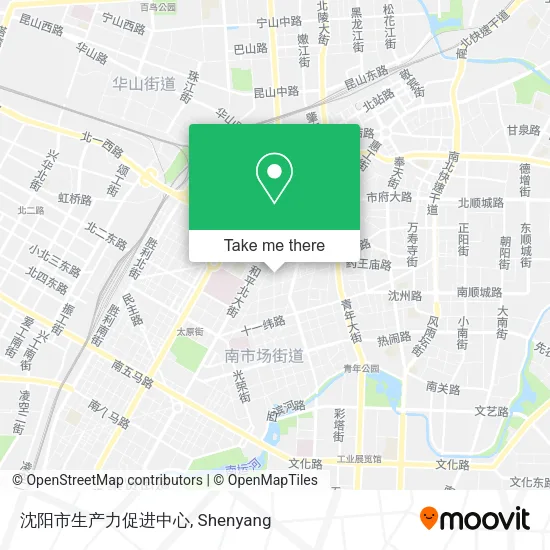 沈阳市生产力促进中心 map