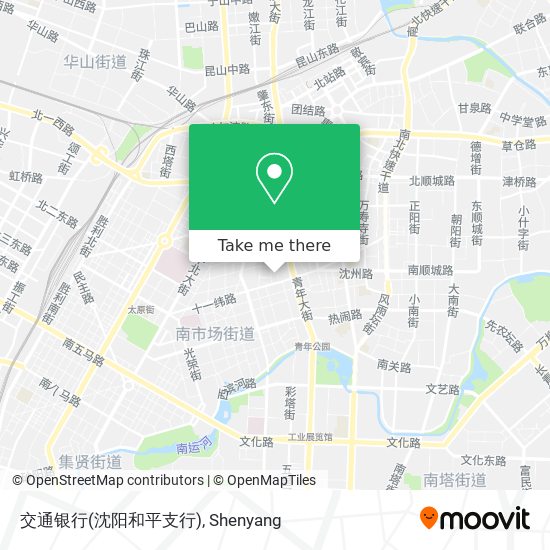 交通银行(沈阳和平支行) map