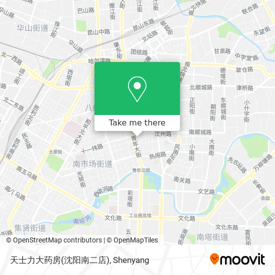 天士力大药房(沈阳南二店) map