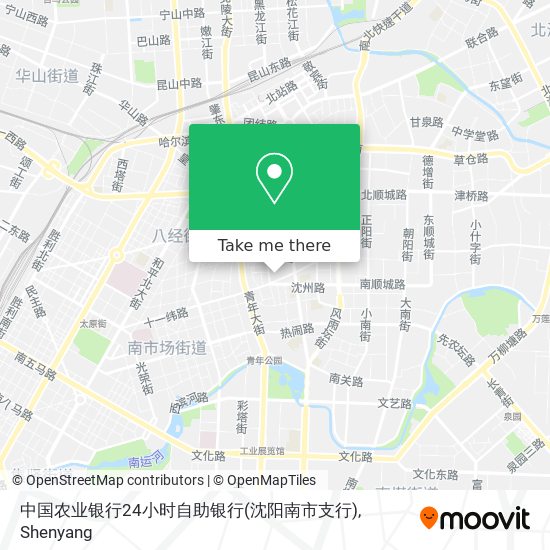 中国农业银行24小时自助银行(沈阳南市支行) map