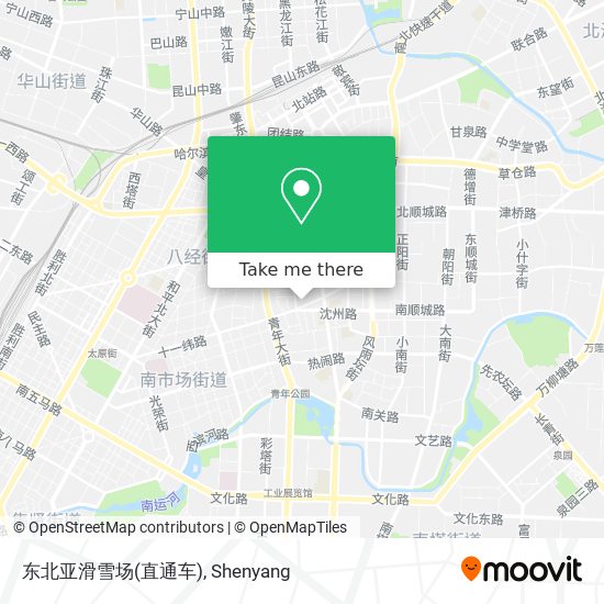 东北亚滑雪场(直通车) map