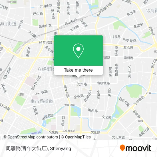 周黑鸭(青年大街店) map