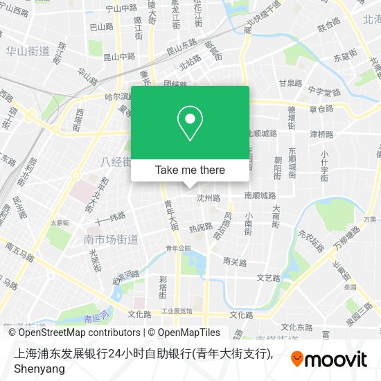 上海浦东发展银行24小时自助银行(青年大街支行) map