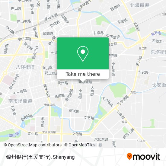 锦州银行(五爱支行) map