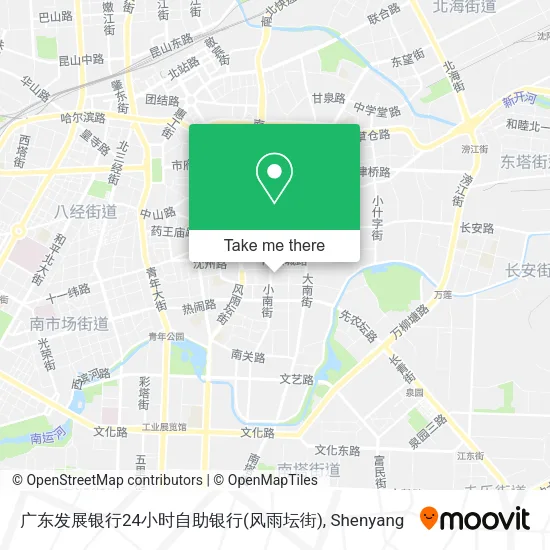 广东发展银行24小时自助银行(风雨坛街) map