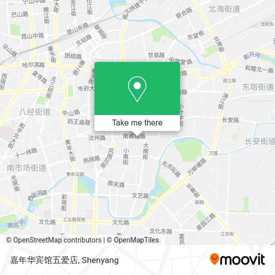 嘉年华宾馆五爱店 map