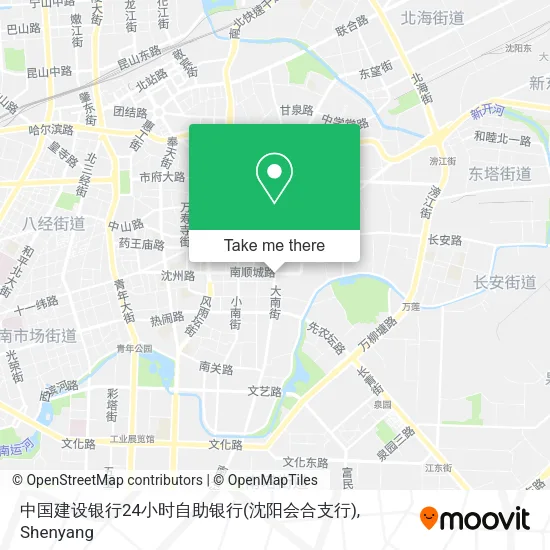 中国建设银行24小时自助银行(沈阳会合支行) map