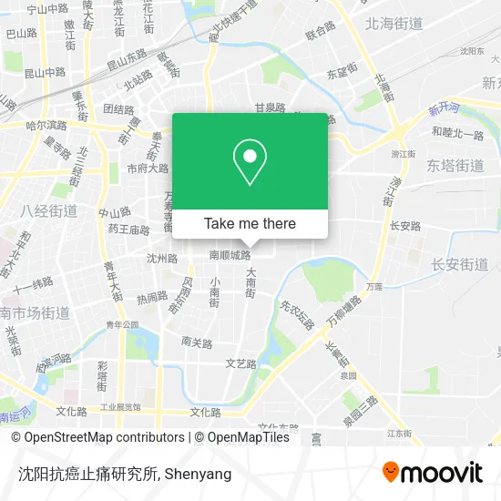 沈阳抗癌止痛研究所 map