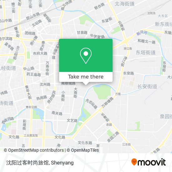 沈阳过客时尚旅馆 map