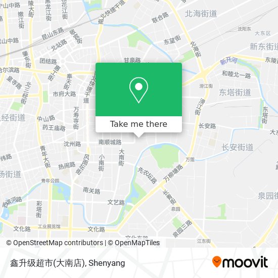 鑫升级超市(大南店) map