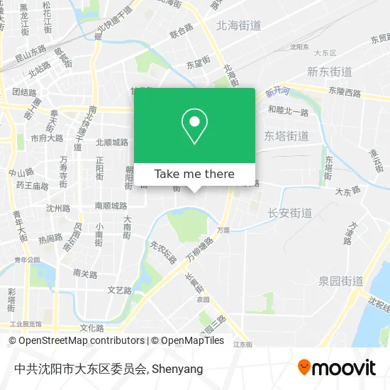 中共沈阳市大东区委员会 map