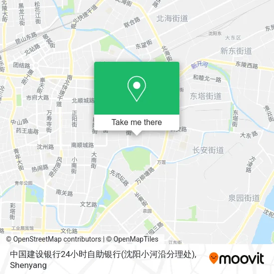 中国建设银行24小时自助银行(沈阳小河沿分理处) map