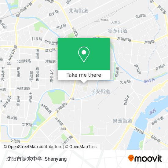 沈阳市振东中学 map