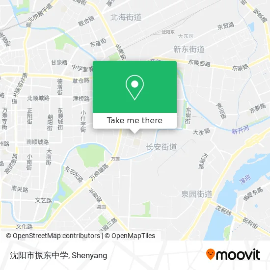 沈阳市振东中学 map