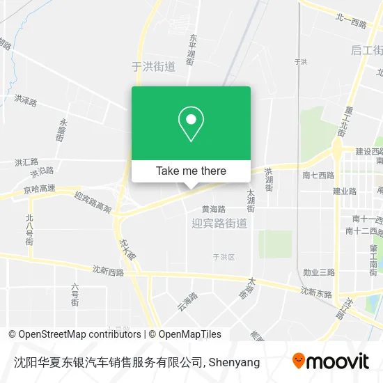 沈阳华夏东银汽车销售服务有限公司 map