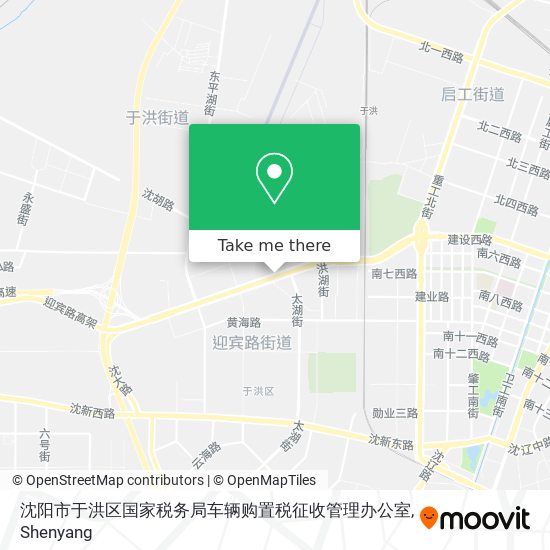 沈阳市于洪区国家税务局车辆购置税征收管理办公室 map