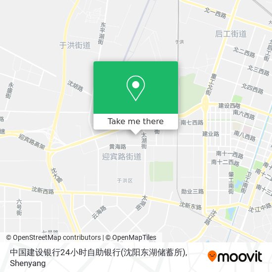 中国建设银行24小时自助银行(沈阳东湖储蓄所) map