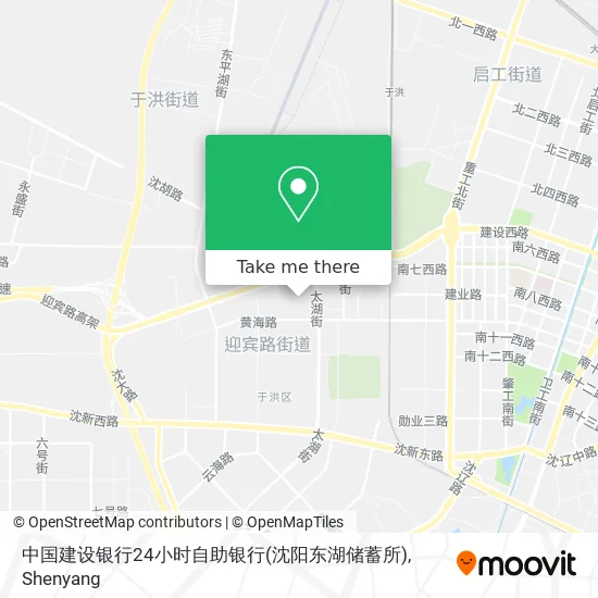 中国建设银行24小时自助银行(沈阳东湖储蓄所) map