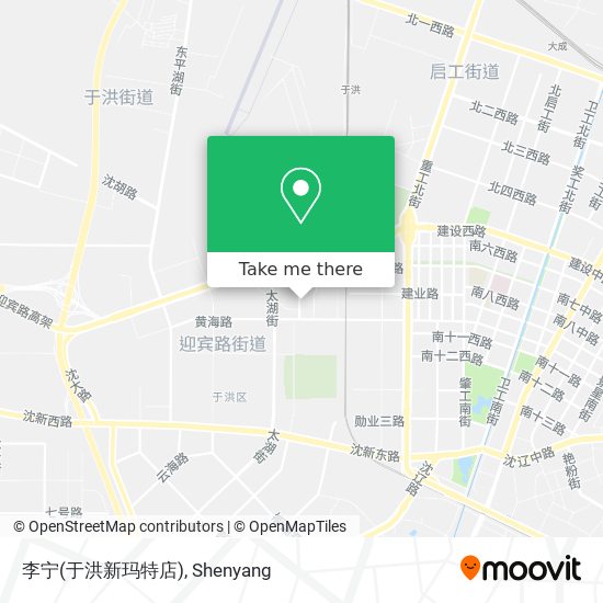 李宁(于洪新玛特店) map