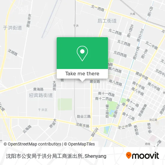 沈阳市公安局于洪分局工商派出所 map