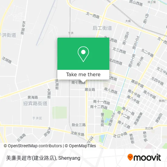 美廉美超市(建业路店) map