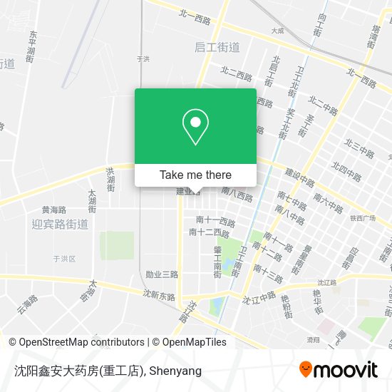 沈阳鑫安大药房(重工店) map