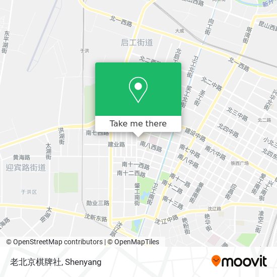 老北京棋牌社 map