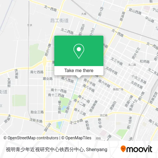 视明青少年近视研究中心铁西分中心 map