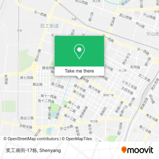 奖工南街-17栋 map