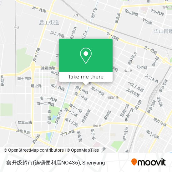 鑫升级超市(连锁便利店NO436) map