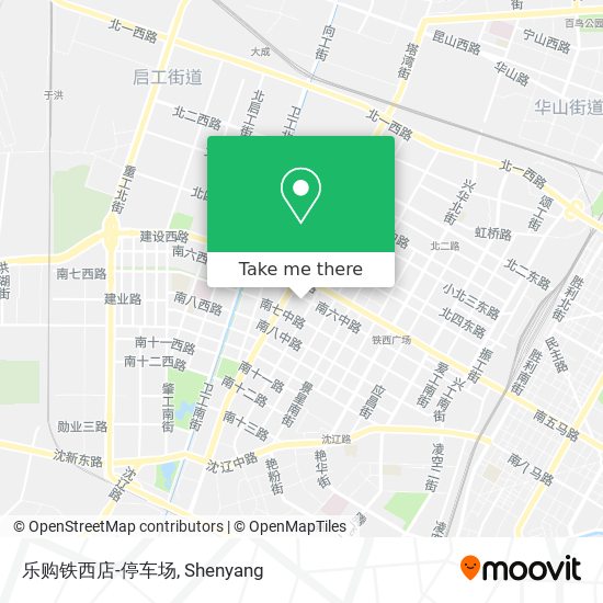 乐购铁西店-停车场 map
