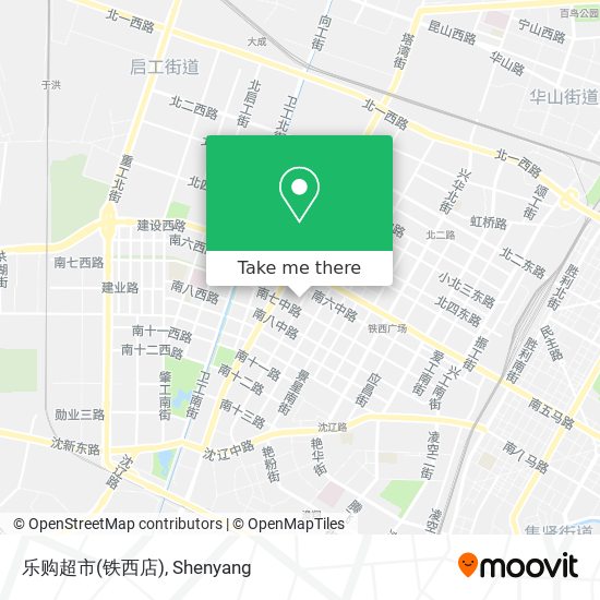 乐购超市(铁西店) map