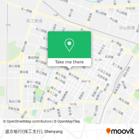 盛京银行(保工支行) map