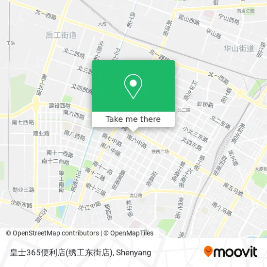 皇士365便利店(绣工东街店) map