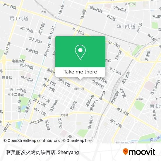 啊美丽炭火烤肉铁百店 map