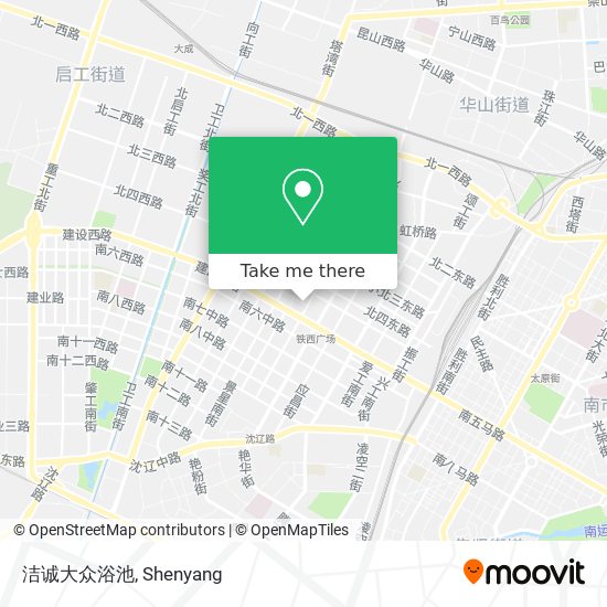 洁诚大众浴池 map