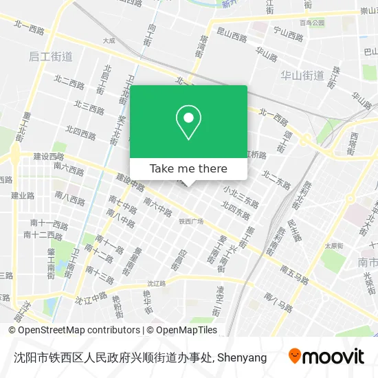 沈阳市铁西区人民政府兴顺街道办事处 map