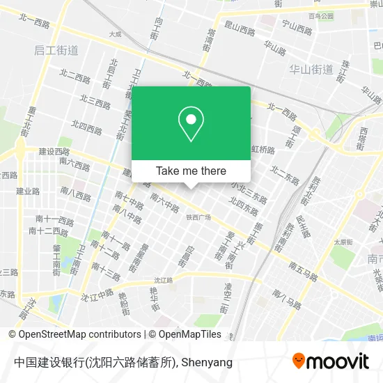 中国建设银行(沈阳六路储蓄所) map