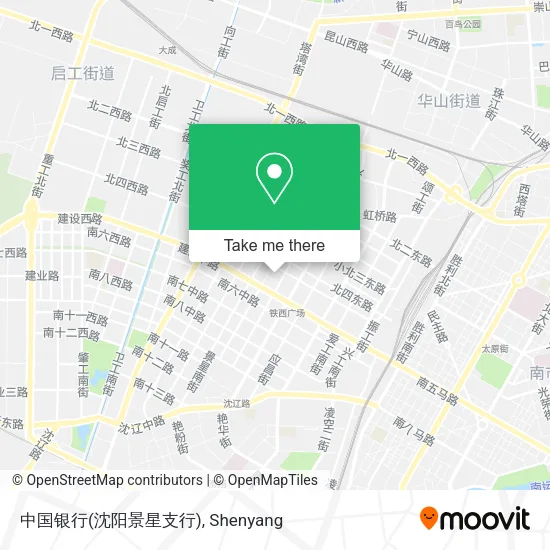 中国银行(沈阳景星支行) map