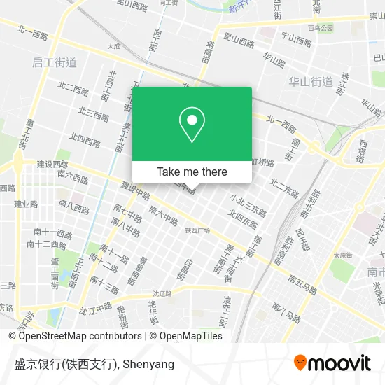 盛京银行(铁西支行) map