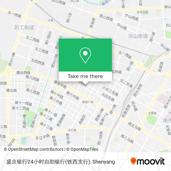 盛京银行24小时自助银行(铁西支行) map