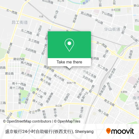 盛京银行24小时自助银行(铁西支行) map